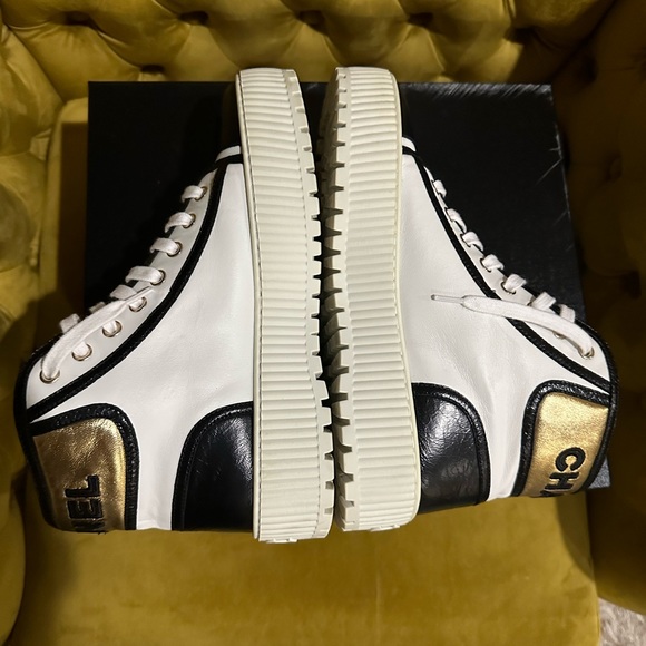Authentic Chanel High Top Sneaker - Picture 3 of 5